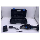 Brookstone Mini Electric Chainsaw - Cordless, Blac