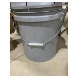 5 Gallon Unbranded Gray Bucket Dish Detergent