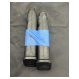2 Glock Mags - 45 Cal - 13 Count