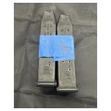 2 Glock Mags - 45 Cal - 13 Count