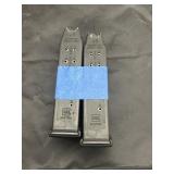 2 Glock Mags - 45 Cal - 13 Count