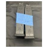 2 Glock Mags - 45 Cal - 13 Count