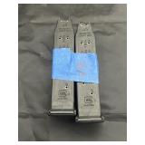 2 Glock MAgs - 45 Cal - 13 Count
