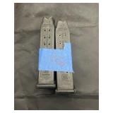 2 Glock Mags - 45 Cal - 13 Count