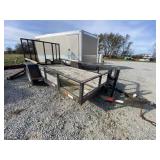 Bumper Pull Single Axle Trailer 12ft L x 71"W