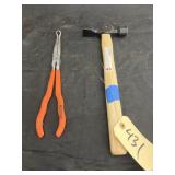 Hammer & Pittsburg Curved Needle nose Pliers