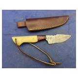 Damascus Steel Fixed Blade Knife
