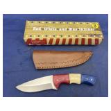 Fixed Blade Knife w/Leather Sheath
