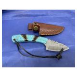 Rite Edge Fixed Blade Knife in Leather Sheath