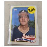 ROOKIE CARD 1989 TOPPS HOF JOHN SMOLTZ