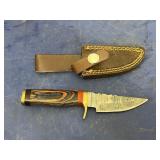 Damascus Steel Fixed Blade Knife