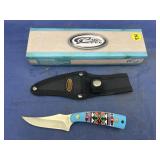 Crite Ledge Fixed Blade Knife w/Leather Sheath
