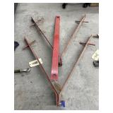 3 Pcs - 2 - Metal Towing Bars w/Straight Bar