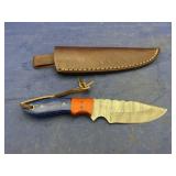 Damascus Steel Fixed Blade Knife