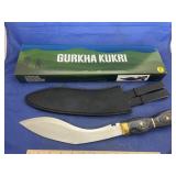 15" Kukri  w/Leather Sheath in box