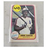 1981 FLEER PREMIER HOF ANDRE DAWSON CARD