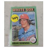 HIGH GRADE VINTAGE 1975 TOPPS BRIAN DOWNING