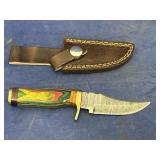 Damascus Steel Fixed Blade Knife