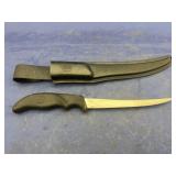 Fish Cleaning Knife in Plastic Sheath