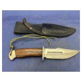 Fixed Blade Knife w/Leather Sheath