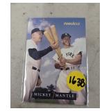 INSERT CARD PINNACLE HOF MICKEY MANTLE