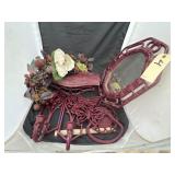 Bath Wall Shelves & Faux Fruit