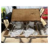 Planer Blades in Wooden Case