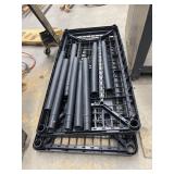 Plastic 3-Section Shelving Unit