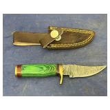 Damascus Steel Fixed Blade Knife