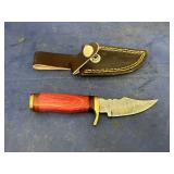 Damascus Steel Fixed Blade Knife