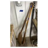 2 -Wooden Paddles/Oars