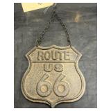Route 66 Cast Iron Sign