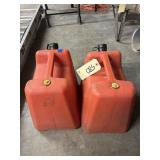2 - 5 Gal Plastic Gas Jugs