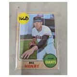 1968 TOPPS BILL HENRY CARD