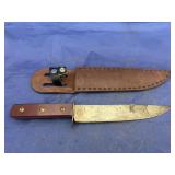 Russell Fixed Blade Knife w/Leather Sheath