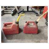 2 - 1-1/2 Gal Plastic Gas Jugs