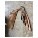 Pair Leather Chaps