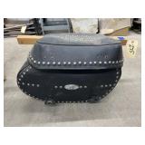 Motorcycle Saddle Bag w/Rain Pants & Jacket