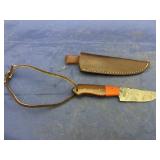 Damascus Steel Fixed Blade Knife