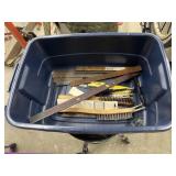 Wire Brushes & More in Plastic Tote