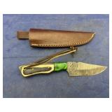 Damascus Steel Fixed Blade Knife
