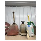 Plastic Gas Jug & 2 - Chemical Sprayers