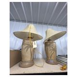 2 Table Lamps w/Shades