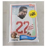1982 TOPPS DWIGHT HICKS CARD