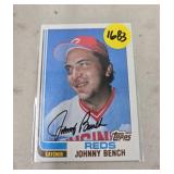 1982 TOPPS HOF JOHNNY BENCH CARD