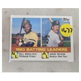 2ND YR CARD 1984 TOPPS HOF WADE BOGGS