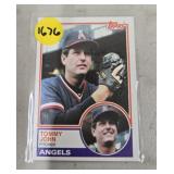 1983 TOPPS TOMMY JOHN CARD
