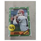ROOKIE CARD 1986 TOPPS BERNIE KOSAR