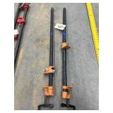 Two 3/4" Pipe Clamps