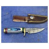 Damascus Steel Fixed Blade Knife